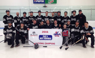 Men's A Broomball Champs - Berrie's Tavern