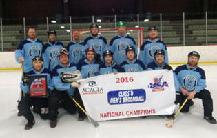 Men's D Broomball Champs - Champion Awards