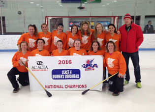 Women's A Broomball Champs - Arctic Blast