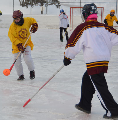 Broomball is an Outdoor Sport